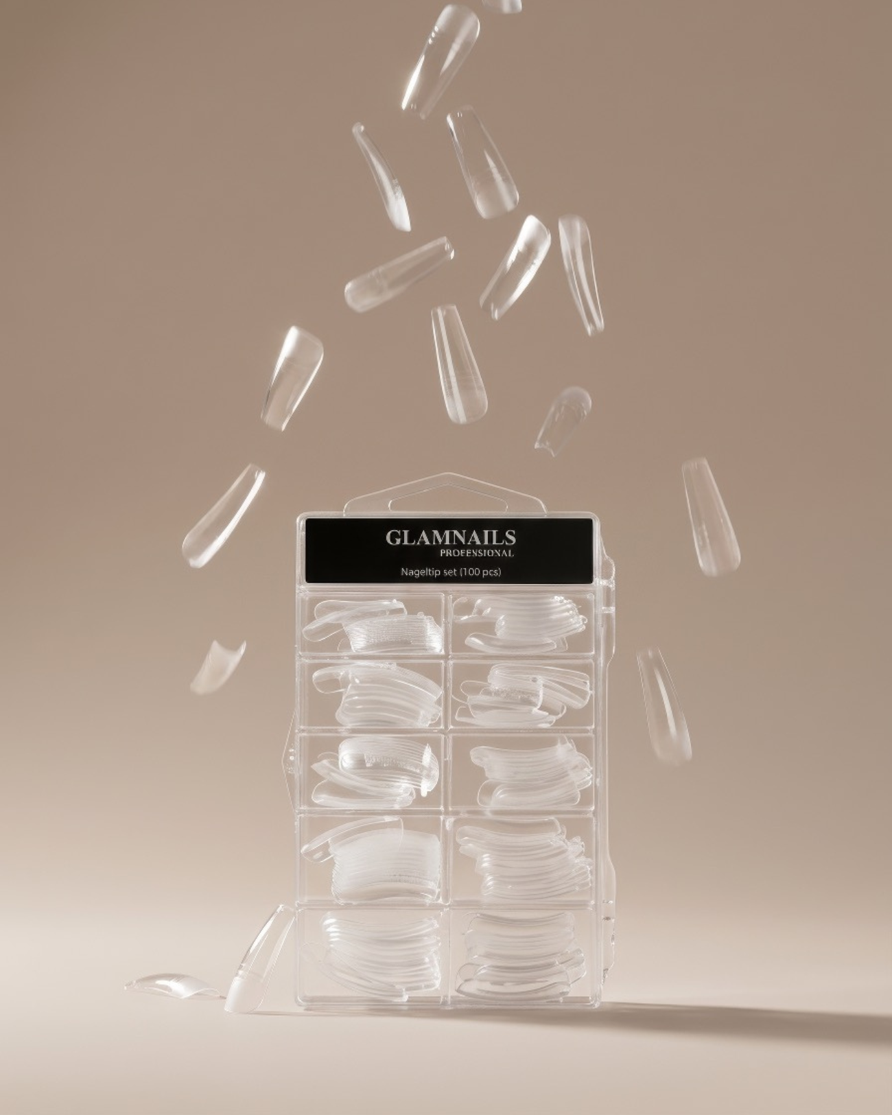 Zestaw tipsów do paznokci (100 sztuk)