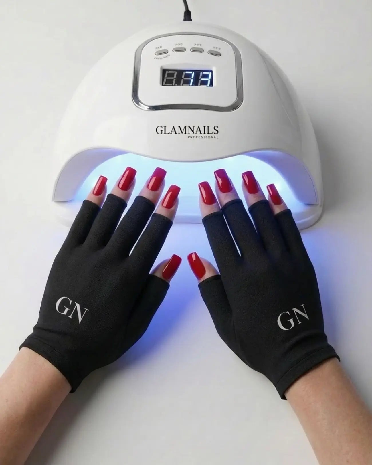 Rękawiczki do manicure Glamnailsprofessional z ochroną przed promieniowaniem UV – UPF50+