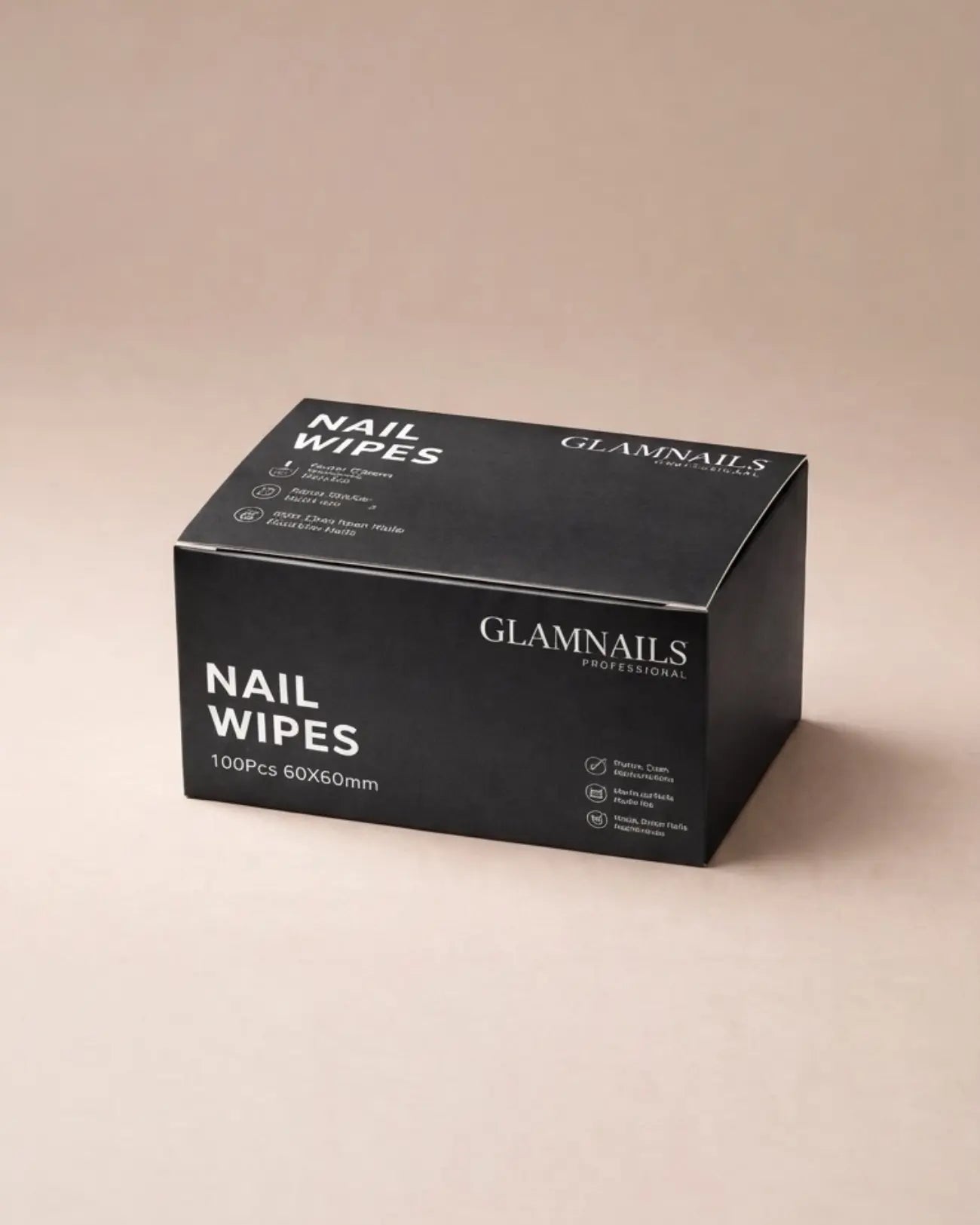Glamnailsprofessional Chusteczki do paznokci | Chusteczki czyszczące niepuszczające włókien | 100 sztuk
