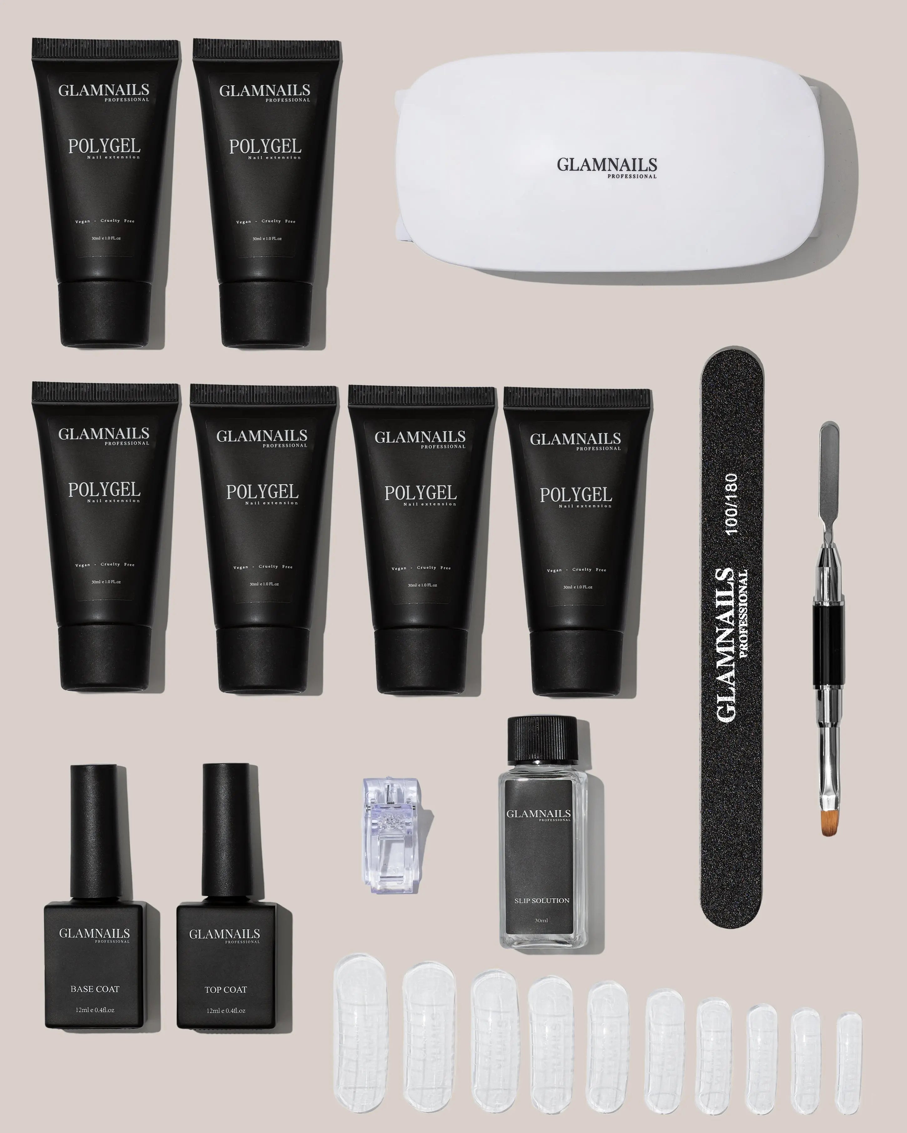 Glamnailsprofessional Zdrowie i uroda > Pielęgnacja paznokci > Zestaw startowy z żelem do paznokci Polygel | 3+3 kolory gratis
