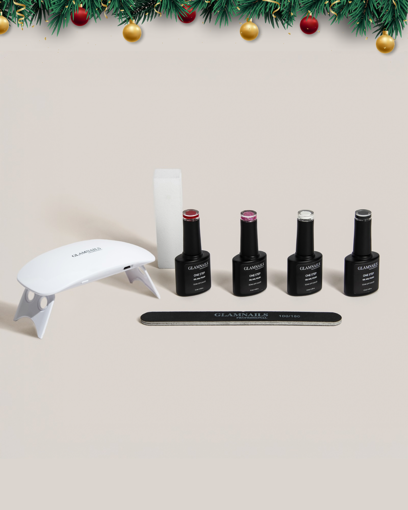 Glamnailsprofessional Gezondheid & beauty > Nagelverzorging > Nagelgel XMAS | 3-in-1 One Step Gellak Starterset | 2+2 Gratis Kleuren