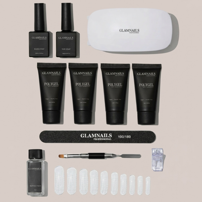 Polygel Starterset | 2+2 Gratis Kleuren Glamnailsprofessional 